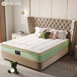 European Style Jacquard Fabric Cover Polyester Wadding Mattresses Cheap Rolled Up Foam Spring Mattress