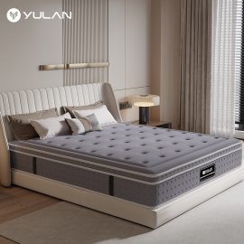 Super Comfort Mattress Full Size Pocket Coil Foam Encaement Hybrid Spring for Strong Edge Support Mattress